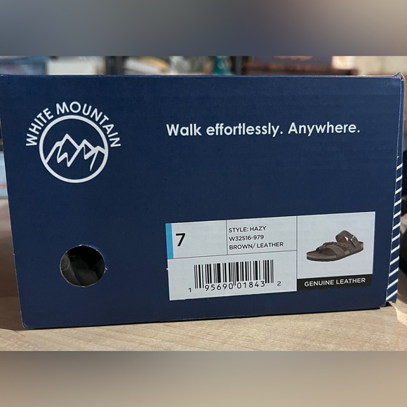 WHITE MOUNTAIN Hazy Footbed Sandal ~ 7 - Picture 3 of 5